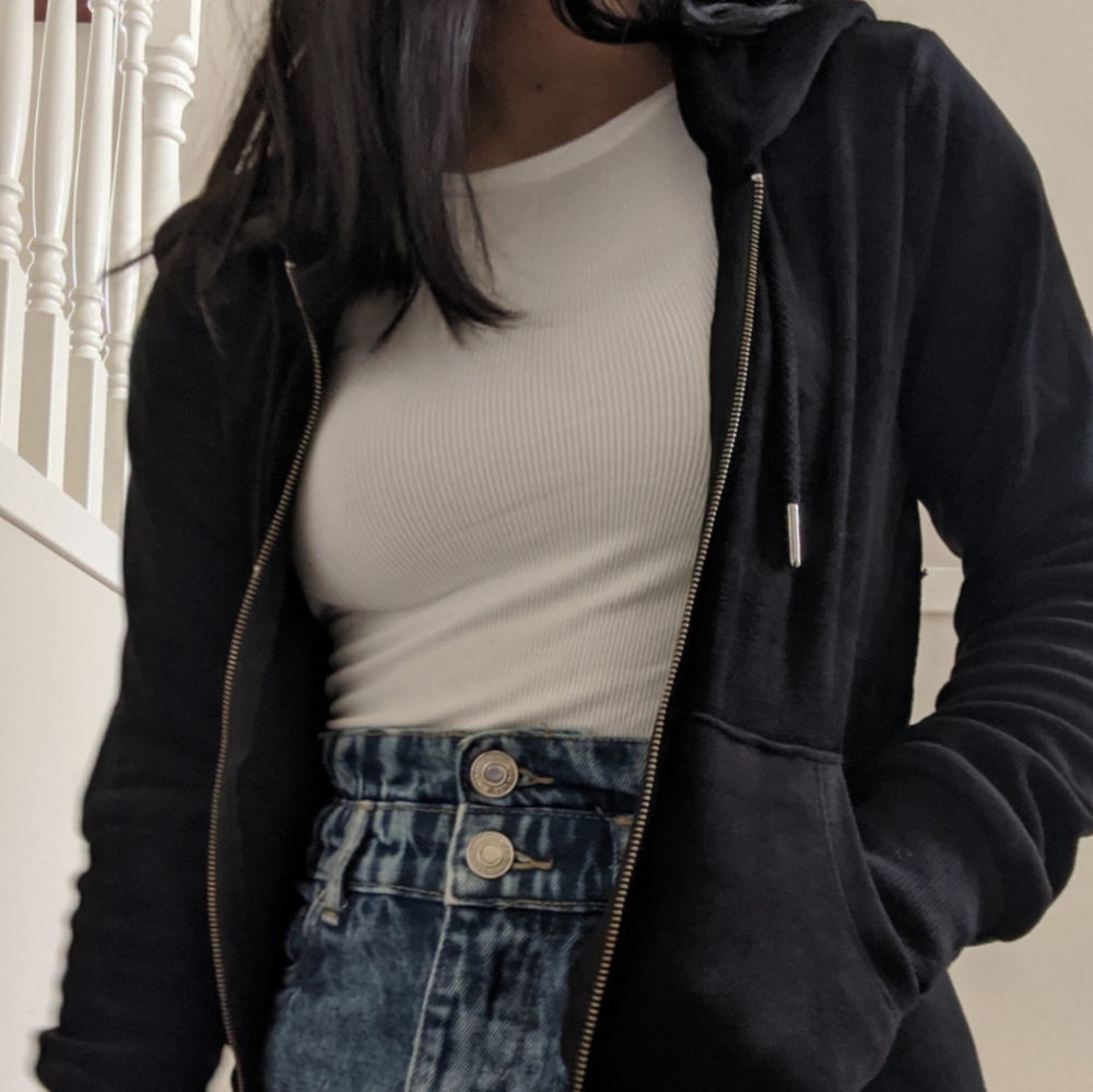 Black Velvet Hoodie